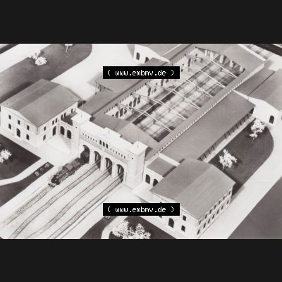 Alte BRD Ansichtskarten aus Sachsen, Bayrischer Bahnhof Leipzig, Modell vom Bayrischen Bahnhof. Sammlung aus Bundesland Sachsen in Deutschland der BRD, Bundesrepublik Deutschland,... Sammlung