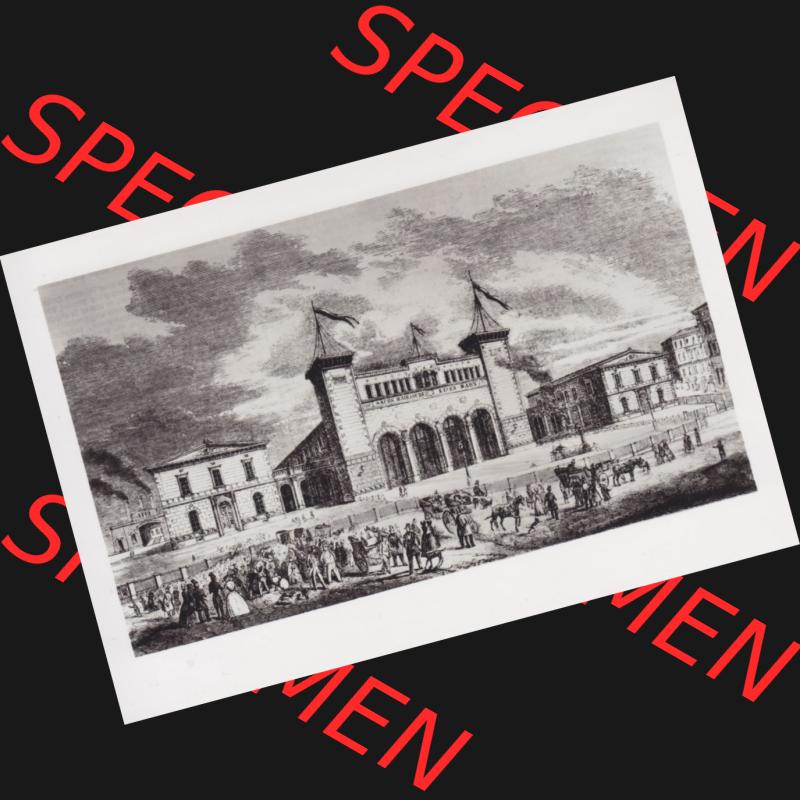 Alte BRD Ansichtskarten aus Sachsen, Bayrischer Bahnhof Leipzig, Der Bahnhof in Leipzig 1844. Sammlung aus Bundesland Sachsen in Deutschland der BRD, Bundesrepublik Deutschland,... Sammlung