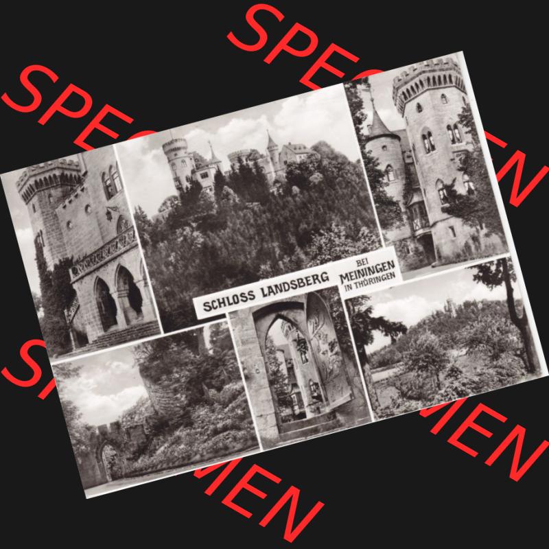 Ansichtskarte DDR Bezirk Suhl, Kreis Meiningen, Stadt Meiningen: Schloss Landsberg (1) Sammlung