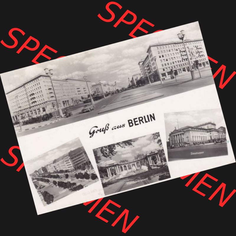 Ansichtskarte DDR Bezirk Berlin, Stadt Berlin: 1968, Gruß aus Berlin, Unter den Linden, Märchenbrunnen, Staatsoper (1) Sammlung