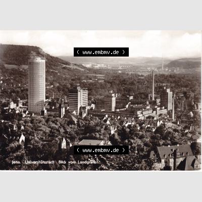 Ansichtskarte DDR Bezirk Gera, Stadtkreis Jena, Stadt Jena: Blick vom Landgrafen (1) Sammlung