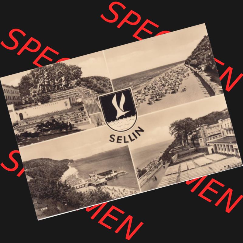 Ansichtskarte DDR Bezirk Rostock, Kreis Rügen, Ostseebad Sellin: Heldge-Verlag KG, Köthen-Anhalt (1) Sammlung
