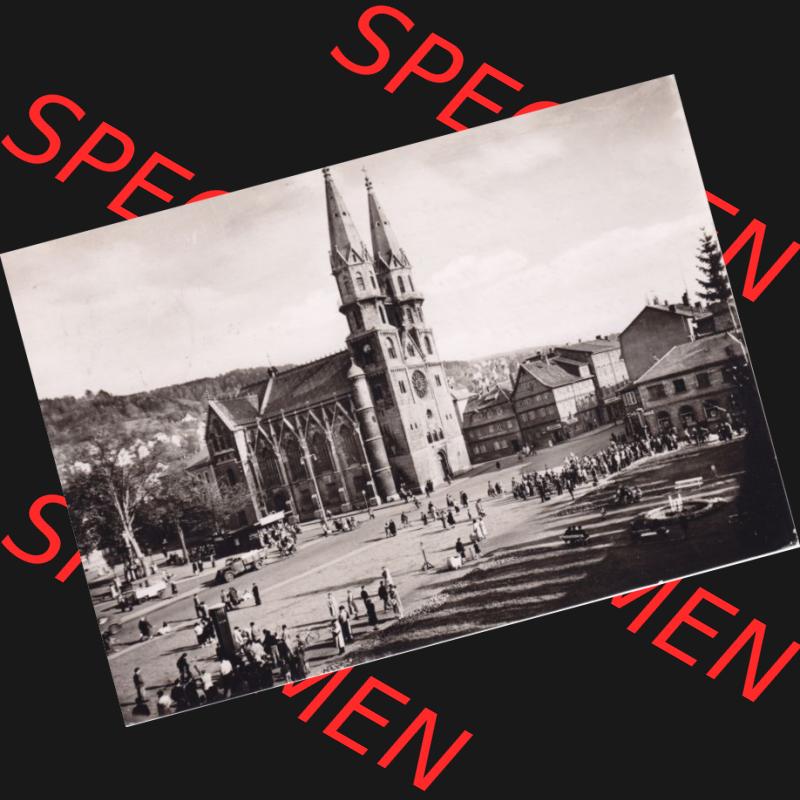 Ansichtskarte DDR Bezirk Suhl, Kreis Meiningen, Stadt Meiningen: 1962, Platz der Republik (1) Sammlung