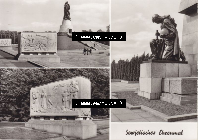 Ansichtskarte DDR Bezirk Berlin, Stadt Berlin: Treptow, Sowjetisches Ehrenmal (1) Sammlung