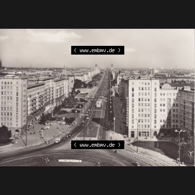 Ansichtskarte DDR Bezirk Berlin, Stadt Berlin: Karl-Marx-Allee (1) Sammlung