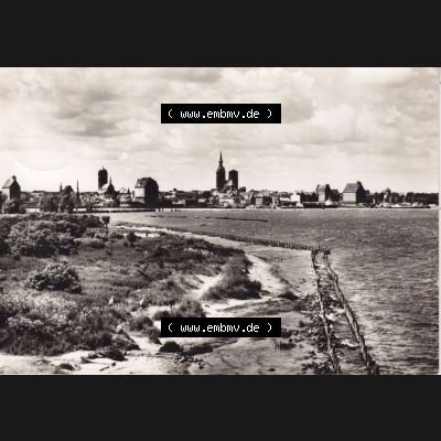 Ansichtskarte DDR Bezirk Rostock, Stadtkreis Stralsund, Hansestadt Stralsund: 1973, Stralsund, Einbildkarte, Planet Verlag Berlin, gelaufen (1) Sammlung