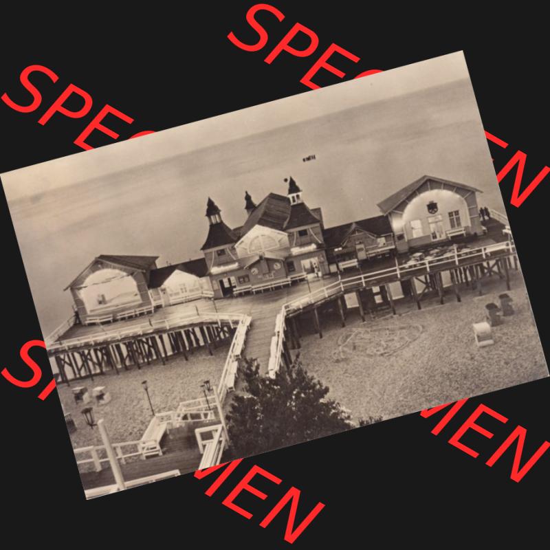 Ansichtskarte DDR Bezirk Rostock, Kreis Rügen, Ostseebad Sellin: Seebrücke am Strand (1) Sammlung