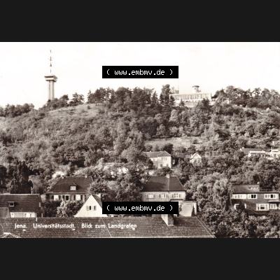 Ansichtskarte DDR Bezirk Gera, Stadtkreis Jena, Stadt Jena: Blick zum Landgrafen (1) Sammlung