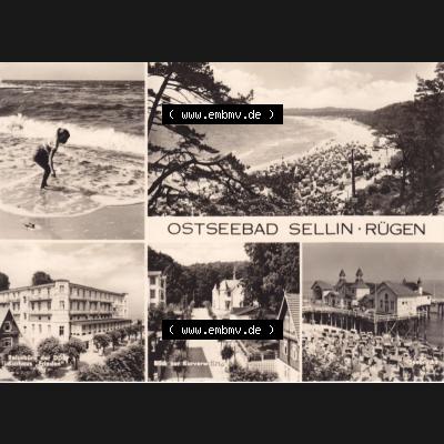 Ansichtskarte DDR Bezirk Rostock, Kreis Rügen, Ostseebad Sellin: 1967, Ostseebad Sellin. Ansichtskarte bzw. Postkarte aus DDR-Zeiten der Deutschen Demokratischen... Sammlung