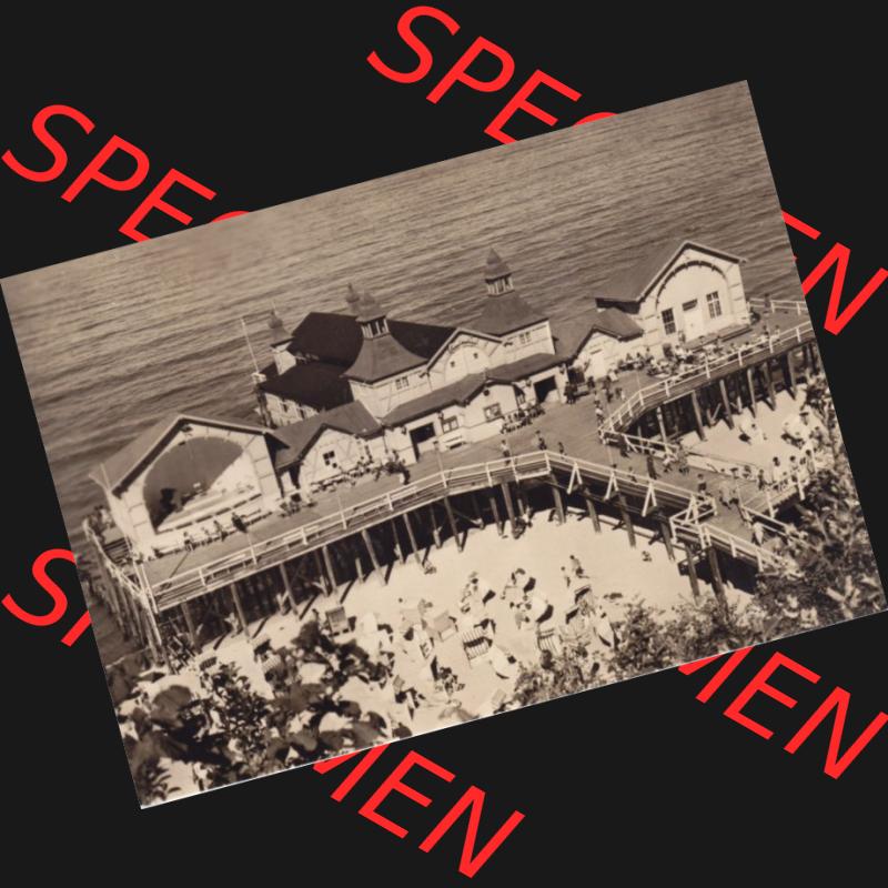 Ansichtskarte DDR Bezirk Rostock, Kreis Rügen, Ostseebad Sellin: Blick zur Seebrücke I. Ansichtskarte bzw. Postkarte aus DDR-Zeiten der Deutschen Demokratischen... Sammlung