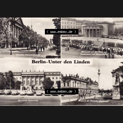 Ansichtskarte DDR Bezirk Berlin, Stadt Berlin-Mitte: Unter den Linden, Berlin Hauptstadt der DDR (1) Sammlung