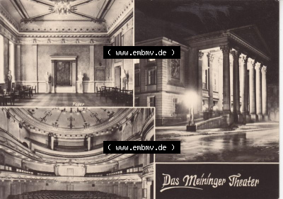 Ansichtskarte DDR Bezirk Suhl, Kreis Meiningen, Stadt Meiningen: Das Meininger Theater (1) Sammlung