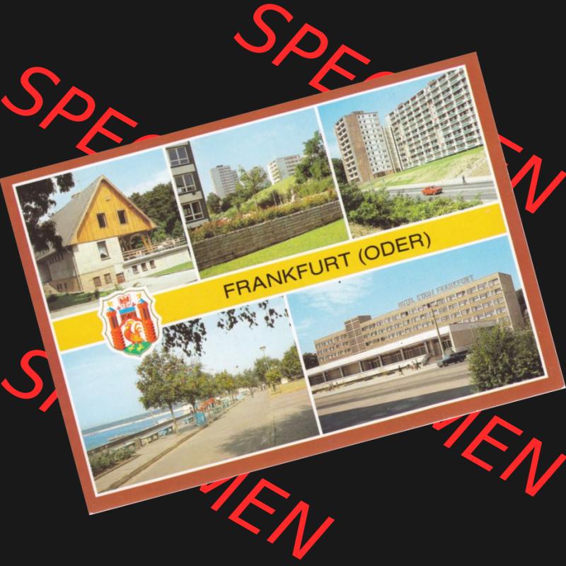 Ansichtskarte DDR Bezirk Frankfurt, Stadtkreis Frankfurt (Oder), Stadt Frankfurt (Oder): Aurorahügel in Neuberesinchen, Hotel Stadt Frankfurt (1) Sammlung