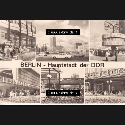 Ansichtskarte DDR Bezirk Berlin, Stadt Berlin-Mitte: 1981, Alextreff, Alexanderstraße, Weltzeituhr (1) Sammlung