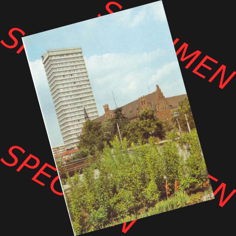 Ansichtskarte DDR Bezirk Frankfurt, Stadtkreis Frankfurt (Oder), Stadt Frankfurt (Oder): Hochhaus am Platz der Republik, Jugend-Touristenhotel (2) Sammlung