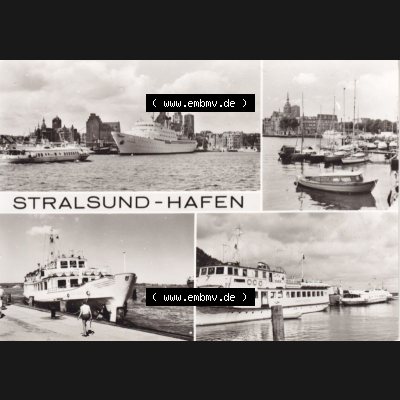 Ansichtskarte DDR Bezirk Rostock, Stadtkreis Stralsund, Hansestadt Stralsund: Bild und Heimat - Reichenbach VOGT (3) Sammlung