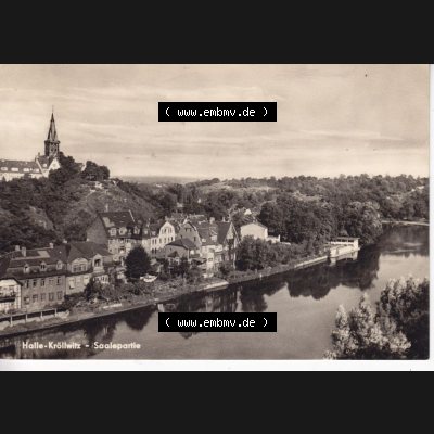 Ansichtskarte DDR Bezirk Halle, Stadtkreis Halle, Stadt Halle: 1968, Kröllwitz - Saalepartie (1) Sammlung