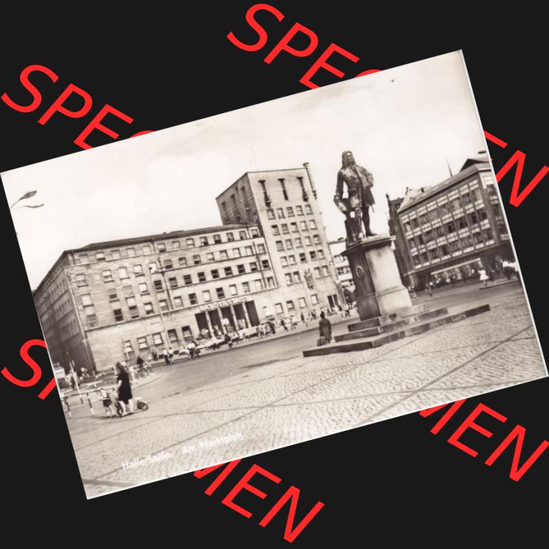 Ansichtskarte DDR Bezirk Halle, Stadtkreis Halle, Stadt Halle: Am Marktplatz (1) Sammlung