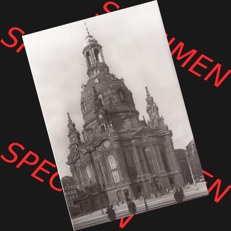 Ansichtskarte DDR Bezirk Dresden, Kreis Dresden, Stadt Dresden: Frauenkirche, erbaut 1726-1743 von George Bähr (1) Sammlung