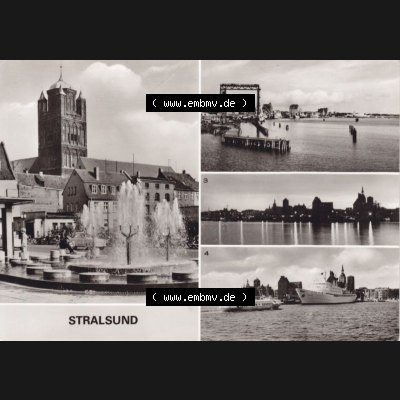 Ansichtskarte DDR Bezirk Rostock, Stadtkreis Stralsund, Hansestadt Stralsund: Bild und Heimat - Reichenbach VOGT (6) Sammlung