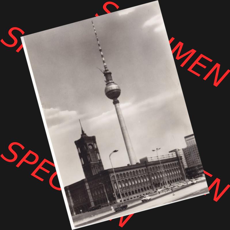 Ansichtskarte DDR Bezirk Berlin, Stadt Berlin: 1969, 20 Jahre DDR Rotes Rathaus mit Fernseh- und UKW-Turm (1) Sammlung