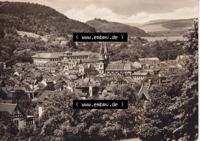 Ansichtskarte DDR Bezirk Suhl, Kreis Meiningen, Stadt Meiningen: 1958-1968, Stadtansicht von Meiningen (1) Sammlung