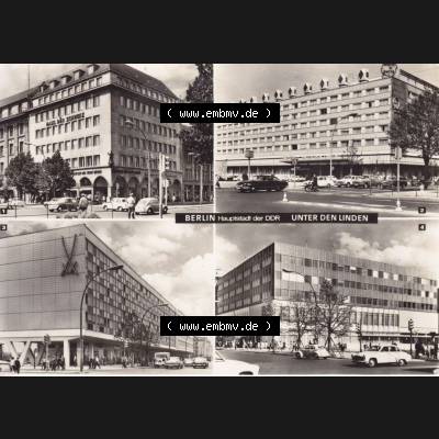 Ansichtskarte DDR Bezirk Berlin, Stadt Berlin: Mehrbildkarte, Unter den Linden (1) Sammlung