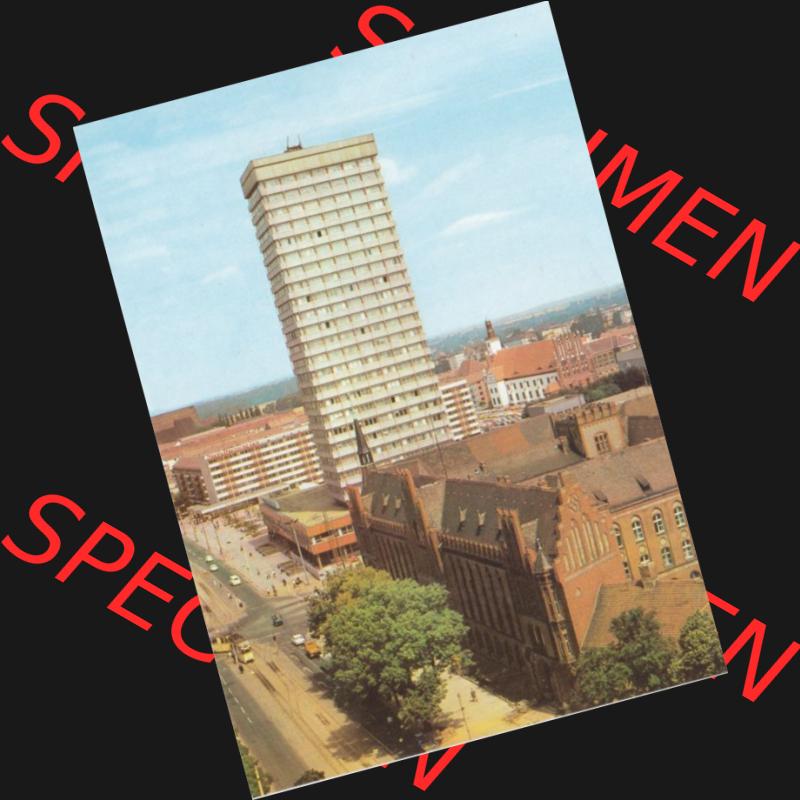 Ansichtskarte DDR Bezirk Frankfurt, Stadtkreis Frankfurt (Oder), Stadt Frankfurt (Oder): Hochhaus am Platz der Republik, Jugend-Touristenhotel (1) Sammlung