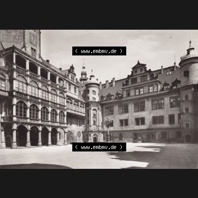 Ansichtskarte DDR Bezirk Dresden, Kreis Dresden, Stadt Dresden: Ehem. königl. Residenzschloß (1) Sammlung
