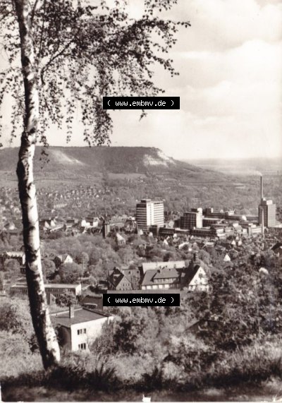 Ansichtskarte DDR Bezirk Gera, Stadtkreis Jena, Stadt Jena: Blick zum Landgrafenberg (1) Sammlung