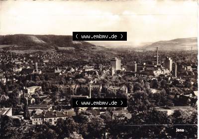 Ansichtskarte DDR Bezirk Gera, Stadtkreis Jena, Stadt Jena: Stadtansicht Schwarzweiß (1) Sammlung