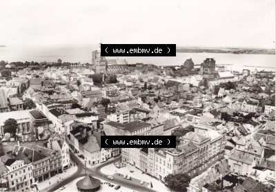 Ansichtskarte DDR Bezirk Rostock, Stadtkreis Stralsund, Hansestadt Stralsund: Einbildkarte Stralsund, Planet Verlag Berlin, ungelaufen... Sammlung