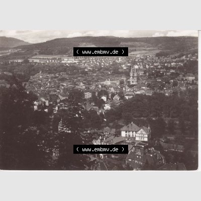 Ansichtskarte DDR Bezirk Suhl, Kreis Meiningen, Stadt Meiningen: 1966, Stadtansicht von Meiningen (1) Sammlung