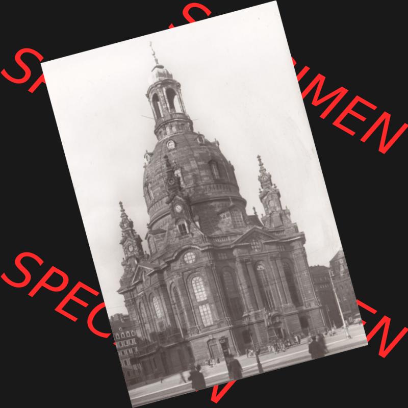 Ansichtskarte DDR Bezirk Dresden, Kreis Dresden, Stadt Dresden: Frauenkirche, erbaut 1726-1743 von George Bähr (1) Sammlung