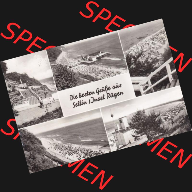 Ansichtskarte DDR Bezirk Rostock, Kreis Rügen, Ostseebad Sellin: Die besten Grüße aus Sellin der Insel Rügen (1) Sammlung