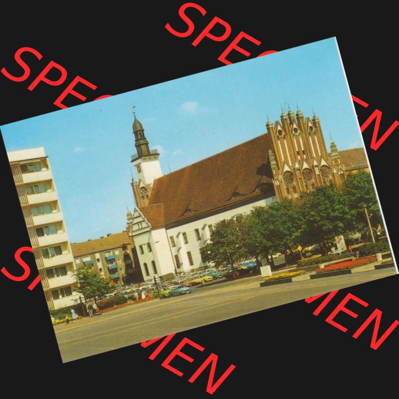 Ansichtskarte DDR Bezirk Frankfurt, Stadtkreis Frankfurt (Oder), Stadt Frankfurt (Oder): Rathaus, Seitenansicht (1) Sammlung