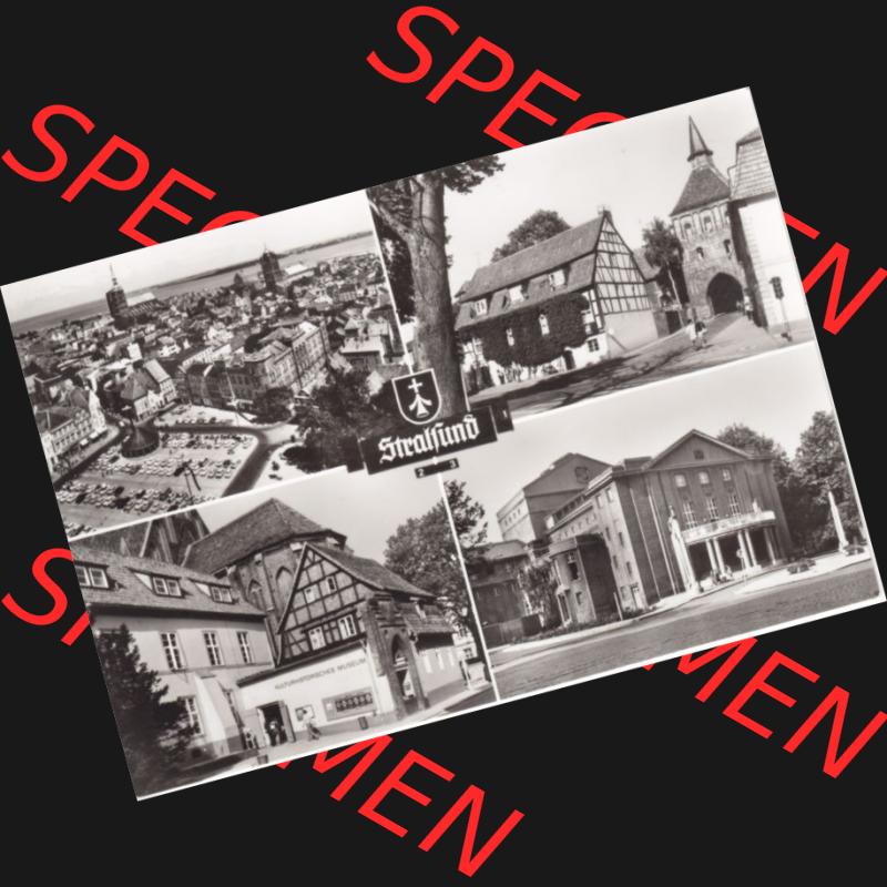 Ansichtskarte DDR Bezirk Rostock, Stadtkreis Stralsund, Hansestadt Stralsund: Bild und Heimat - Reichenbach VOGT (5) Sammlung