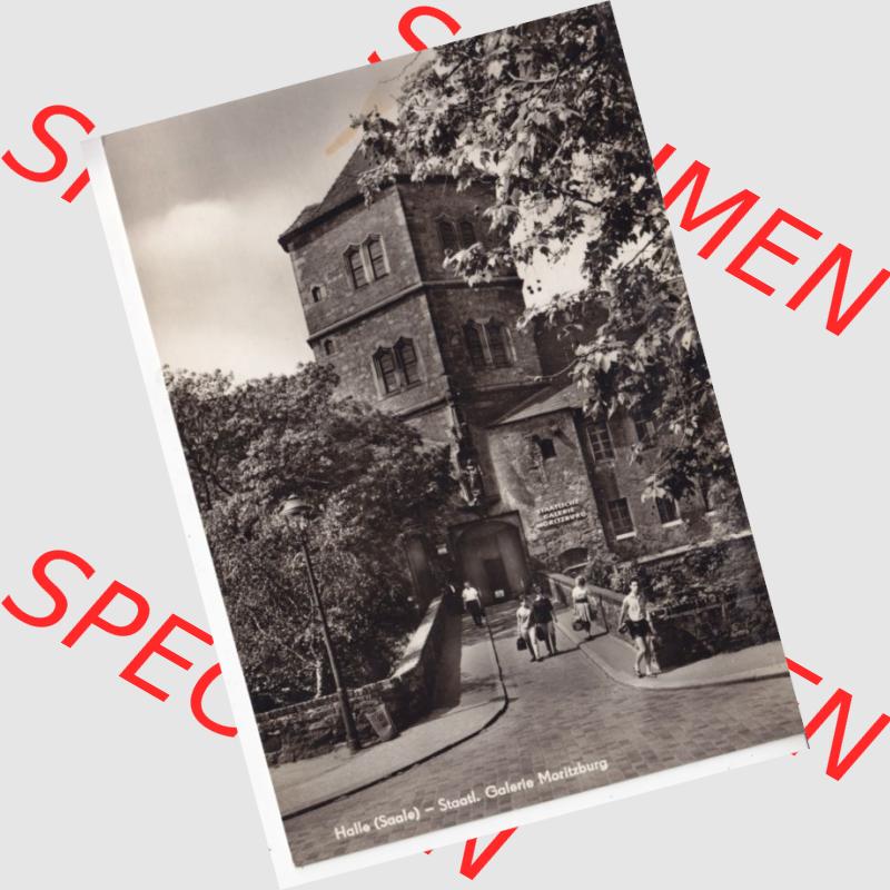 Ansichtskarte DDR Bezirk Halle, Stadtkreis Halle, Stadt Halle: 1972, Staaliche Galerie Moritzburg, gelaufen 1972 (1) Sammlung