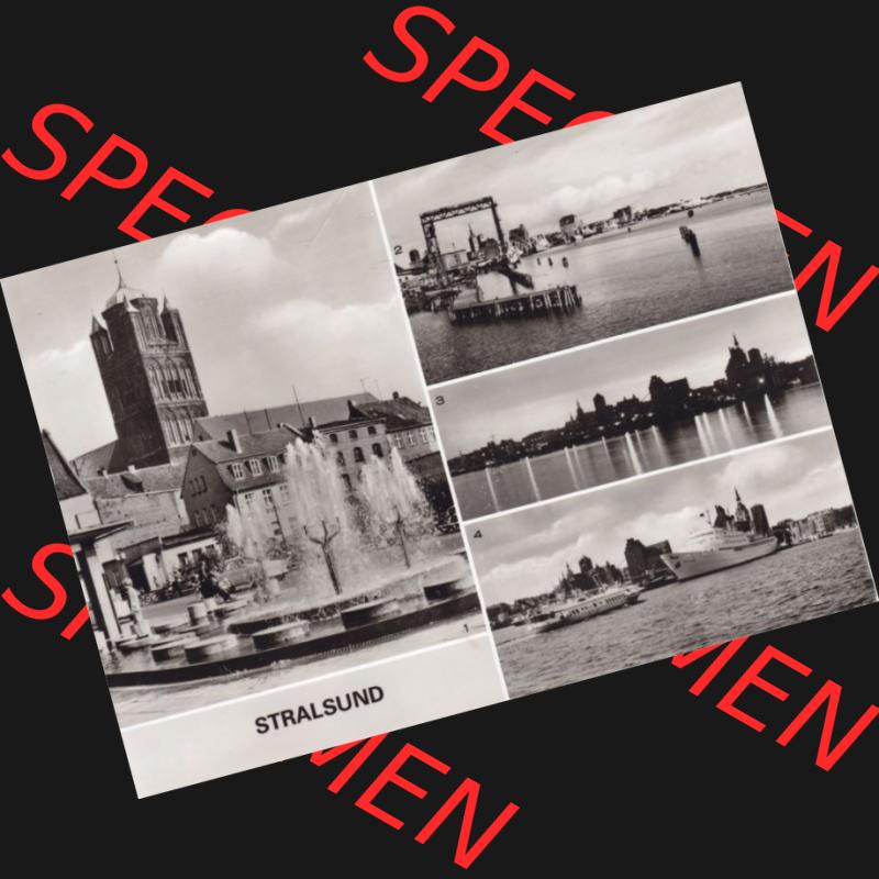 Ansichtskarte DDR Bezirk Rostock, Stadtkreis Stralsund, Hansestadt Stralsund: Bild und Heimat - Reichenbach VOGT (6) Sammlung