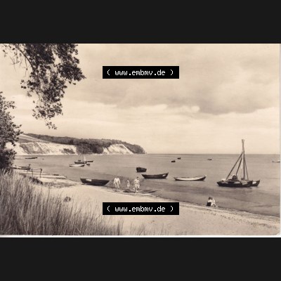 Ansichtskarte DDR Bezirk Rostock, Kreis Rügen, Ostseebad Göhren: Fischerstrand. Ansichtskarte bzw. Postkarte aus DDR-Zeiten der Deutschen Demokratischen Republik... Sammlung