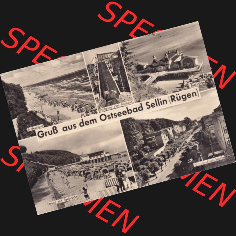 Ansichtskarte DDR Bezirk Rostock, Kreis Rügen, Ostseebad Sellin: 1967, Gruß aus dem Ostseebad Sellin (Rügen). Ansichtskarte bzw. Postkarte... Sammlung