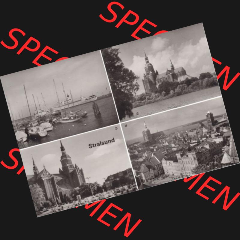 Ansichtskarte DDR Bezirk Rostock, Stadtkreis Stralsund, Hansestadt Stralsund: Bild und Heimat - Reichenbach VOGT (4) Sammlung
