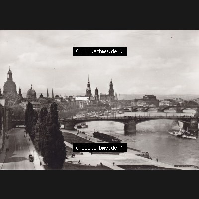 Ansichtskarte DDR Bezirk Dresden, Kreis Dresden, Stadt Dresden: Altstädter Elbufer (1) Sammlung