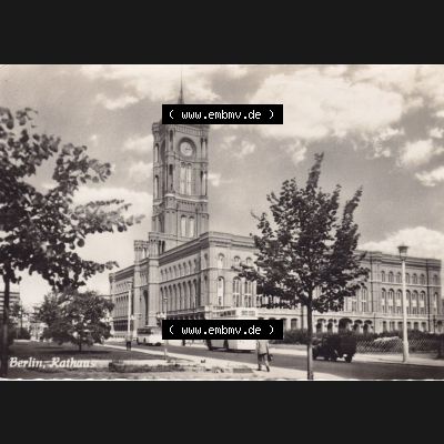 Ansichtskarte DDR Bezirk Berlin, Stadt Berlin: 196x, Rathaus (1) Sammlung