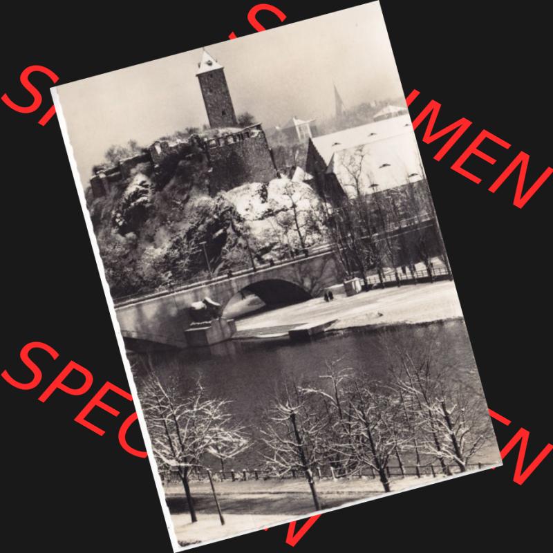 Ansichtskarte DDR Bezirk Halle, Stadtkreis Halle, Stadt Halle: Weihnachten, Burg Giebichenstein (1) Sammlung