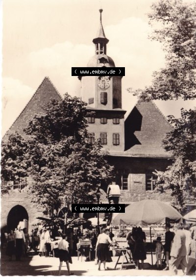 Ansichtskarte DDR Bezirk Gera, Stadtkreis Jena, Stadt Jena: Rathaus Jena (1) Sammlung