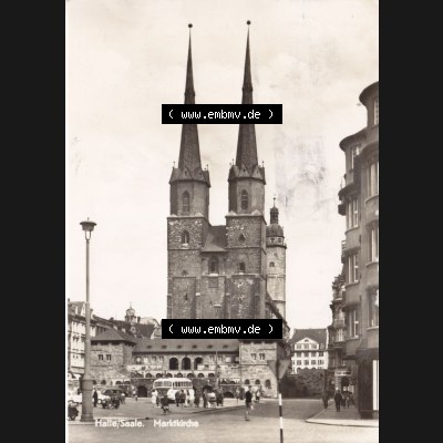 Ansichtskarte DDR Bezirk Halle, Stadtkreis Halle, Stadt Halle: Marktkirche (1) Sammlung