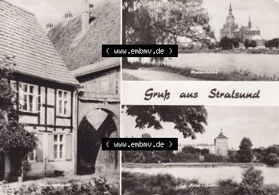 Ansichtskarte DDR Bezirk Rostock, Stadtkreis Stralsund, Hansestadt Stralsund: 1972, GRuß aus Stralsund, Planet Verlag Berlin,... Sammlung