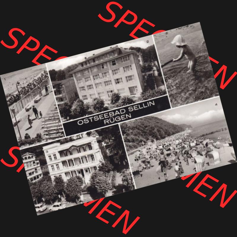 Ansichtskarte DDR Bezirk Rostock, Kreis Rügen, Ostseebad Sellin: 1977, Blick zum Strand Erholungsheim Freundschaft, Strand. Ansichtskarte bzw. Postkarte... Sammlung