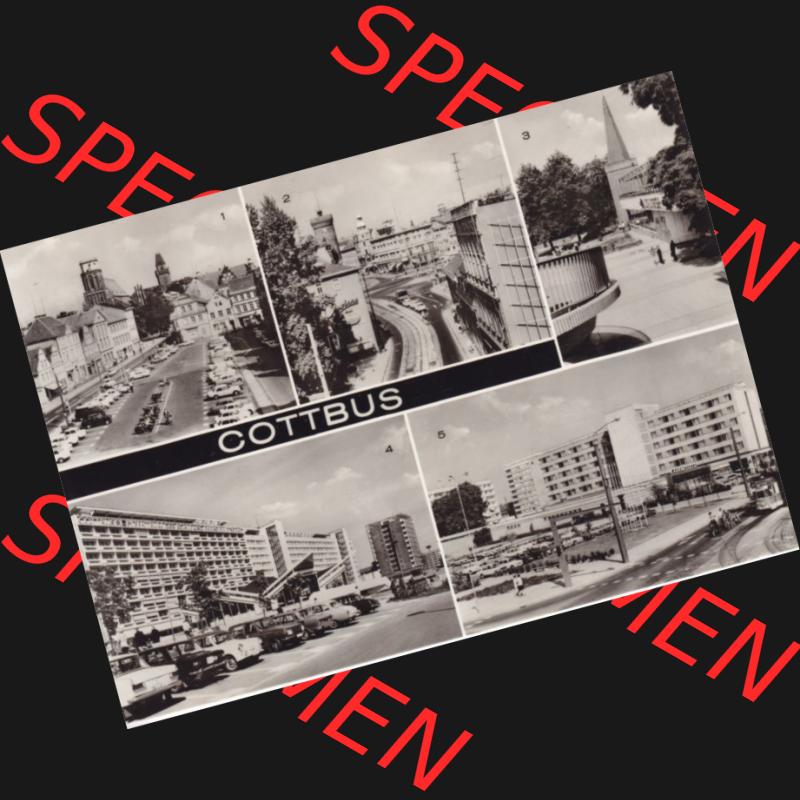 Ansichtskarte DDR Bezirk Cottbus, Kreis Cottbus, Stadt Cottbus: Altmarkt, Ernst-Thälmann-Platz, HO-Gaststätte Am Stadttor (1) Sammlung